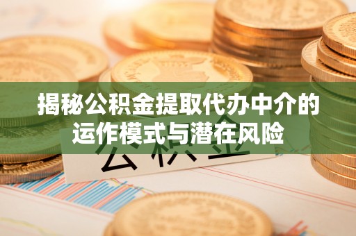 沅陵揭秘公积金提取代办中介的运作模式与潜在风险