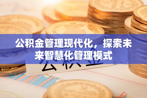 沅陵公积金管理现代化，探索未来智慧化管理模式