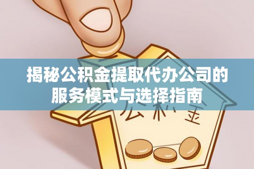 沅陵揭秘公积金提取代办公司的服务模式与选择指南