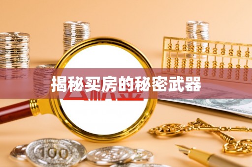 沅陵揭秘买房的秘密武器
