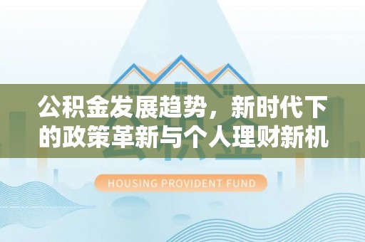 沅陵公积金发展趋势，新时代下的政策革新与个人理财新机遇